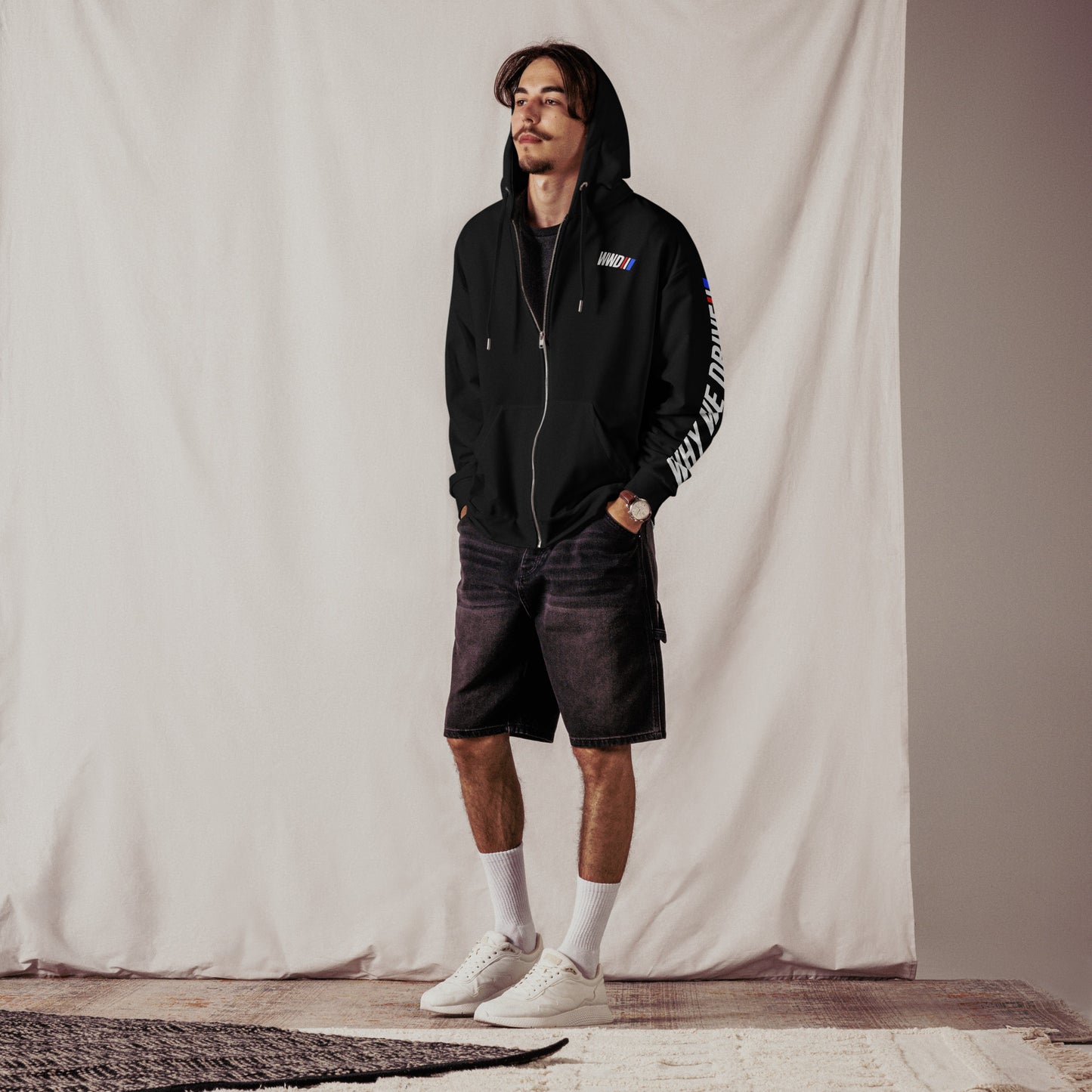 RIDE MORE STRESS LESS Unisex zip hoodie