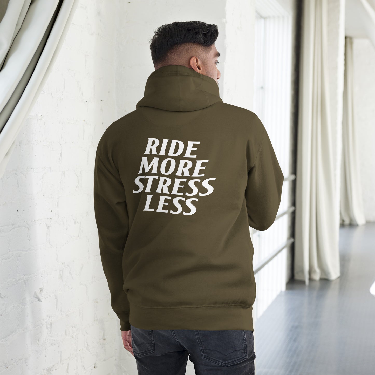 RIDE MORE STRESS LESS HOODIE